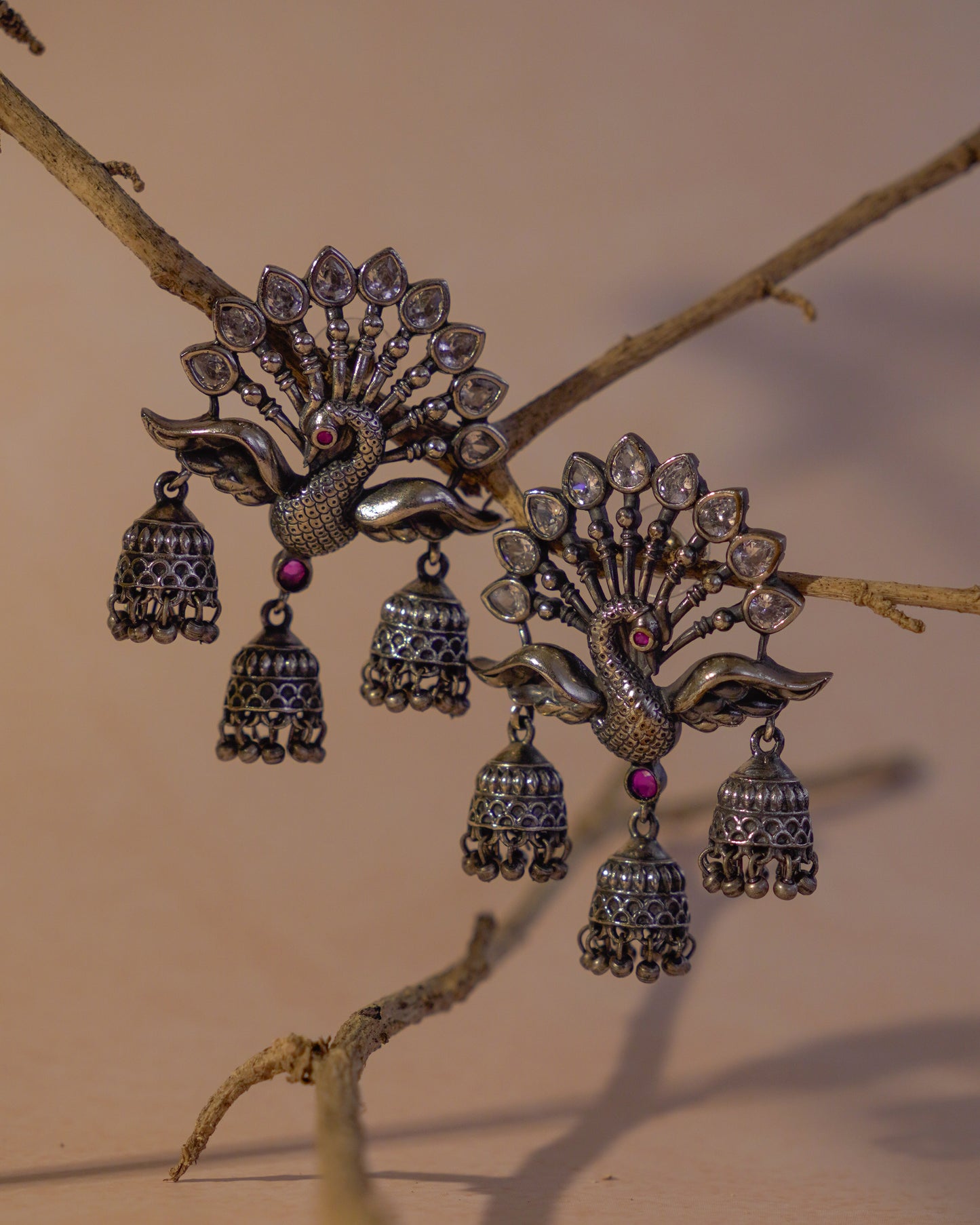 Anassa-Opulent Peacock Earrings