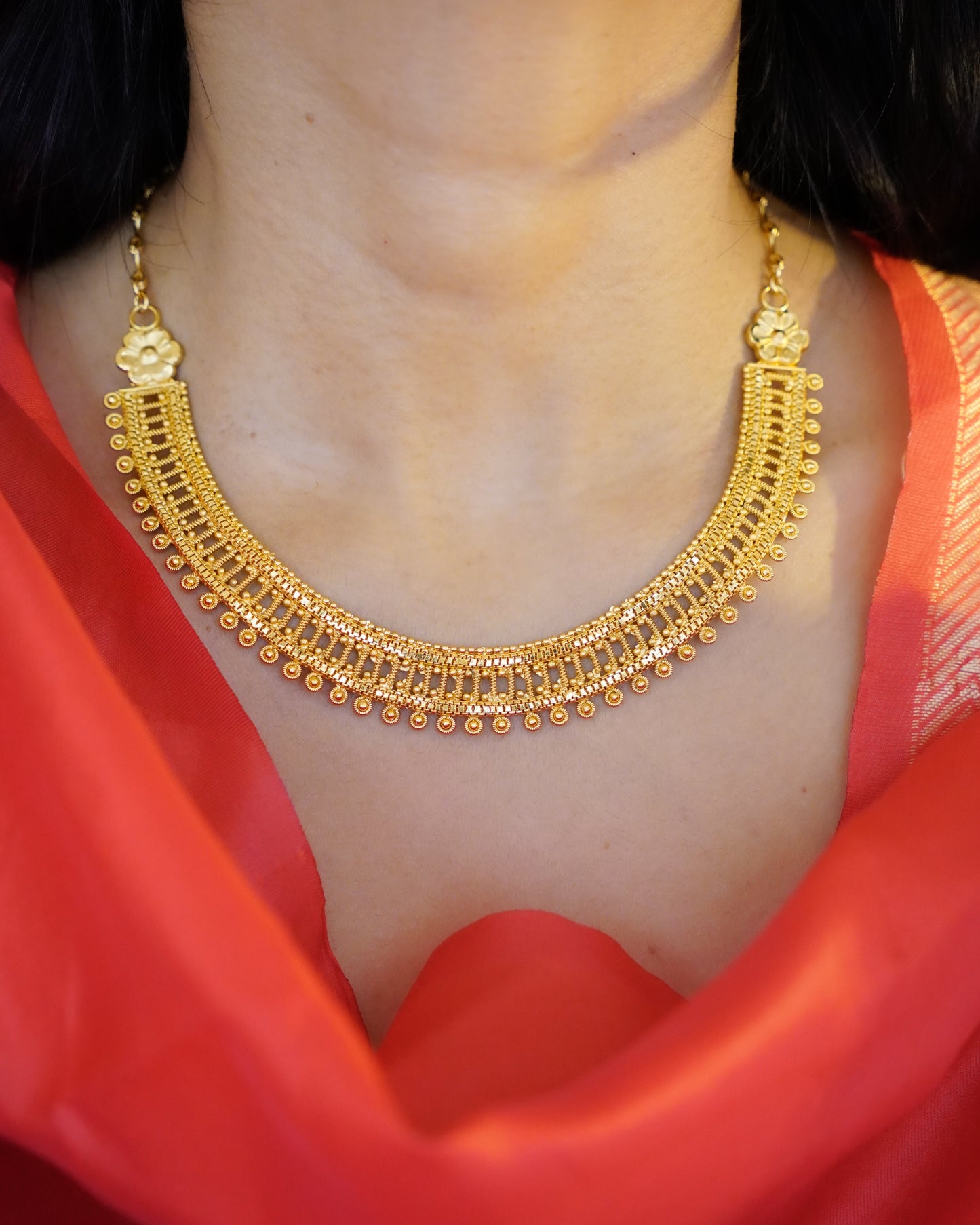 ORO-Majestic Gold Necklace Set