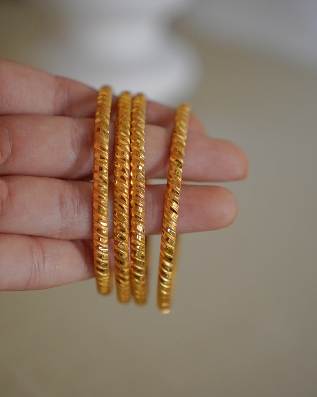 ORO-Gold Plated Churi Bangles