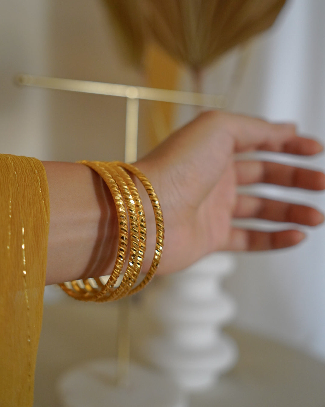 ORO-Gold Plated Churi Bangles