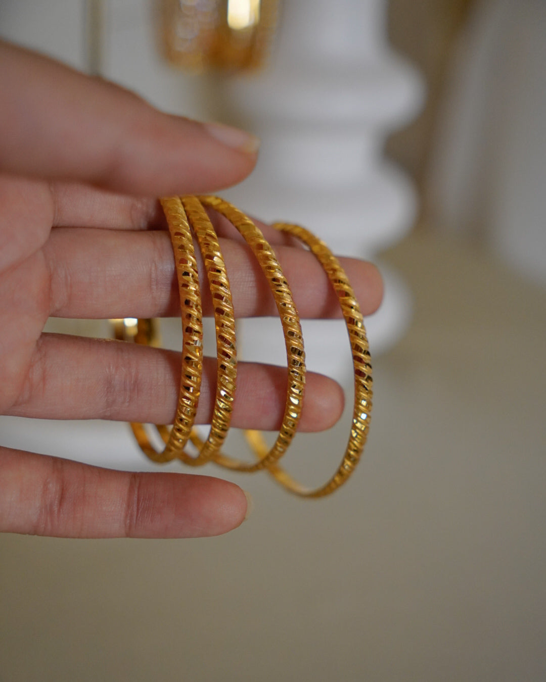 ORO-Gold Plated Churi Bangles