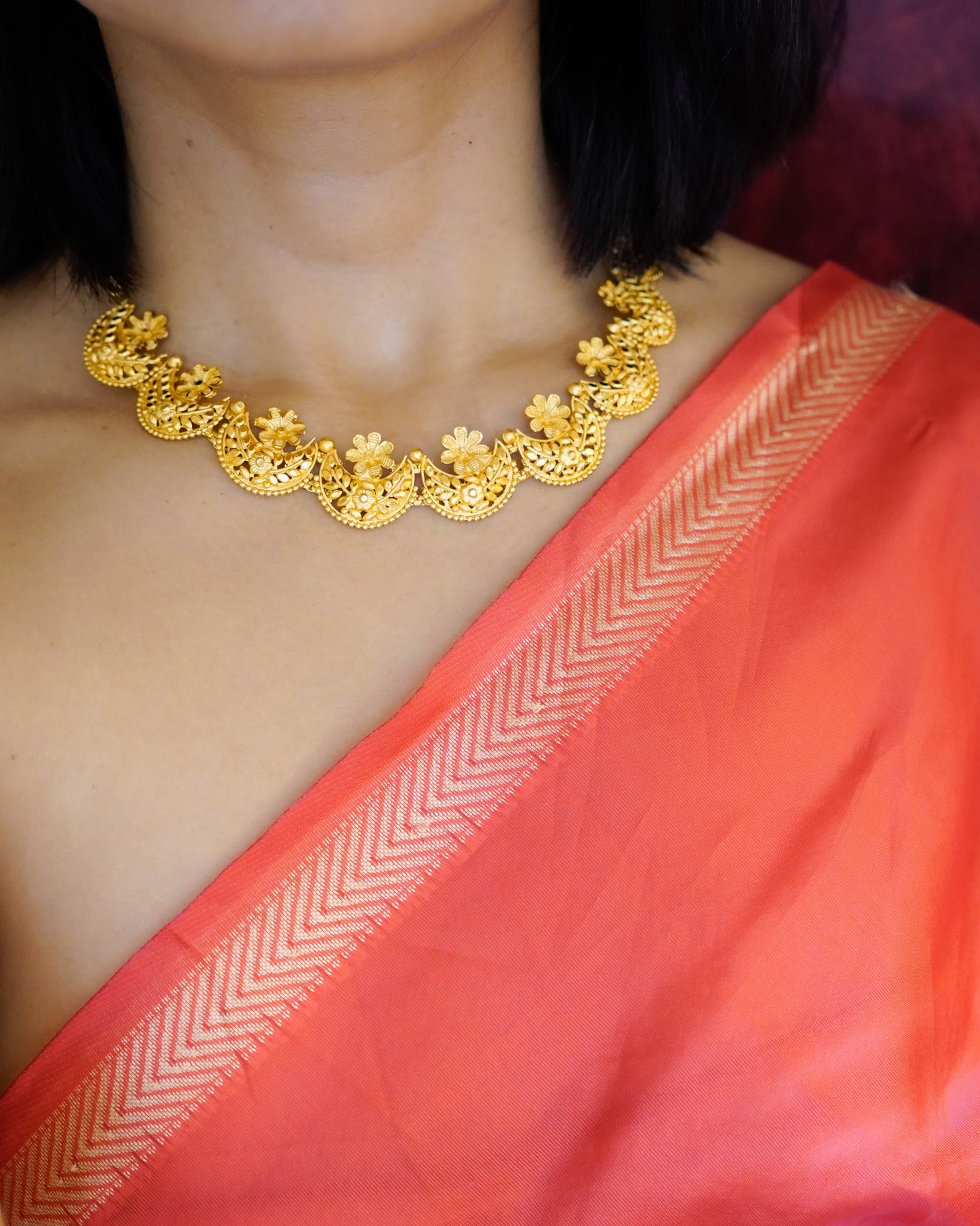 ORO- Gold Necklace set