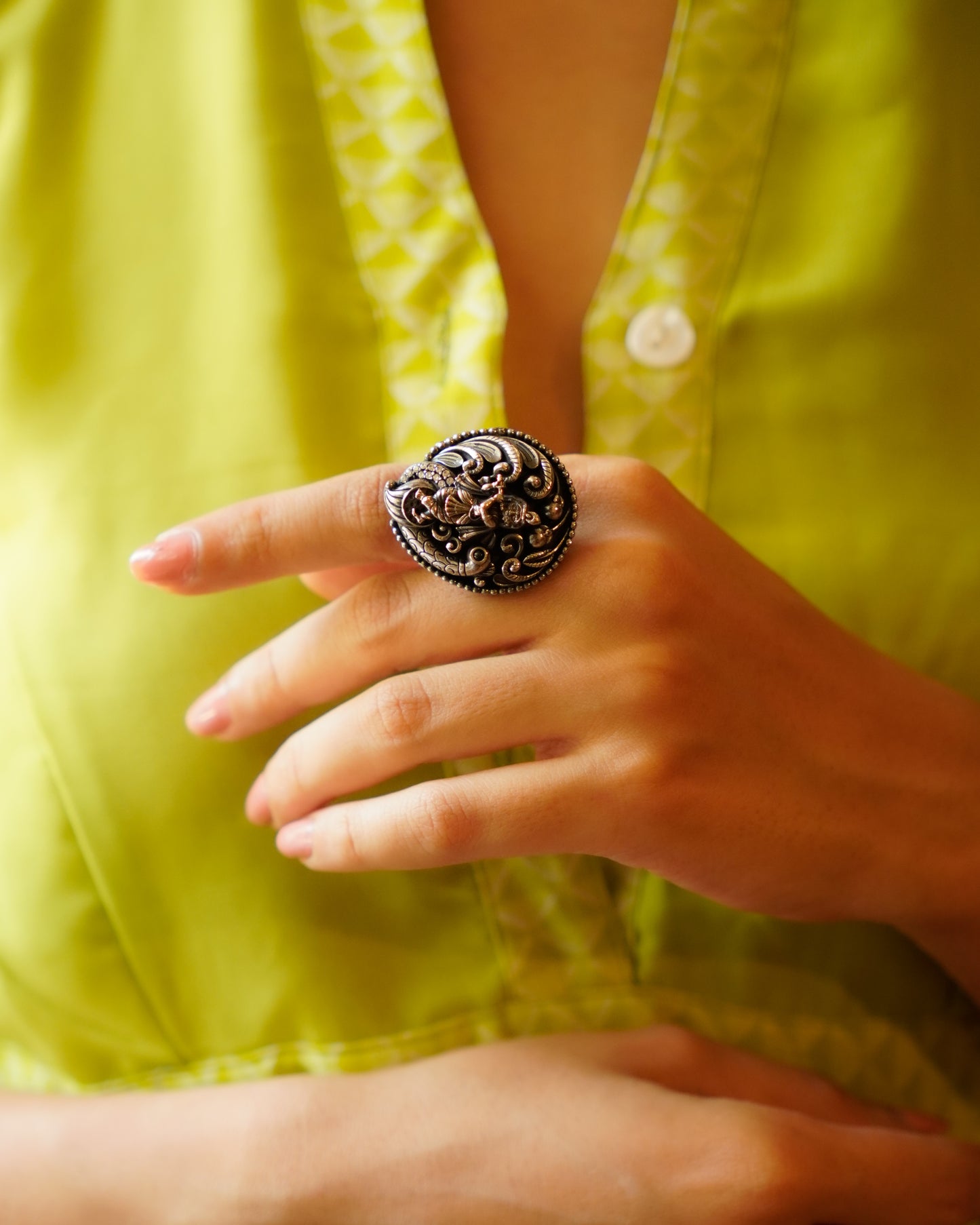 Anassa-Krishna Serenade Captivating Ring