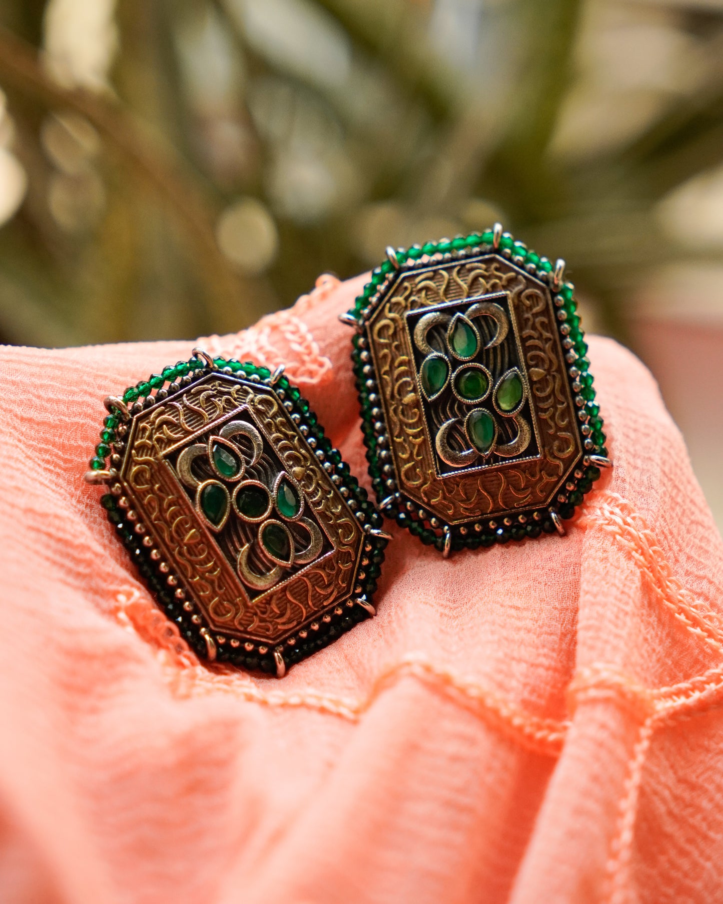 Anassa- Dual Tone Elegant Earrings