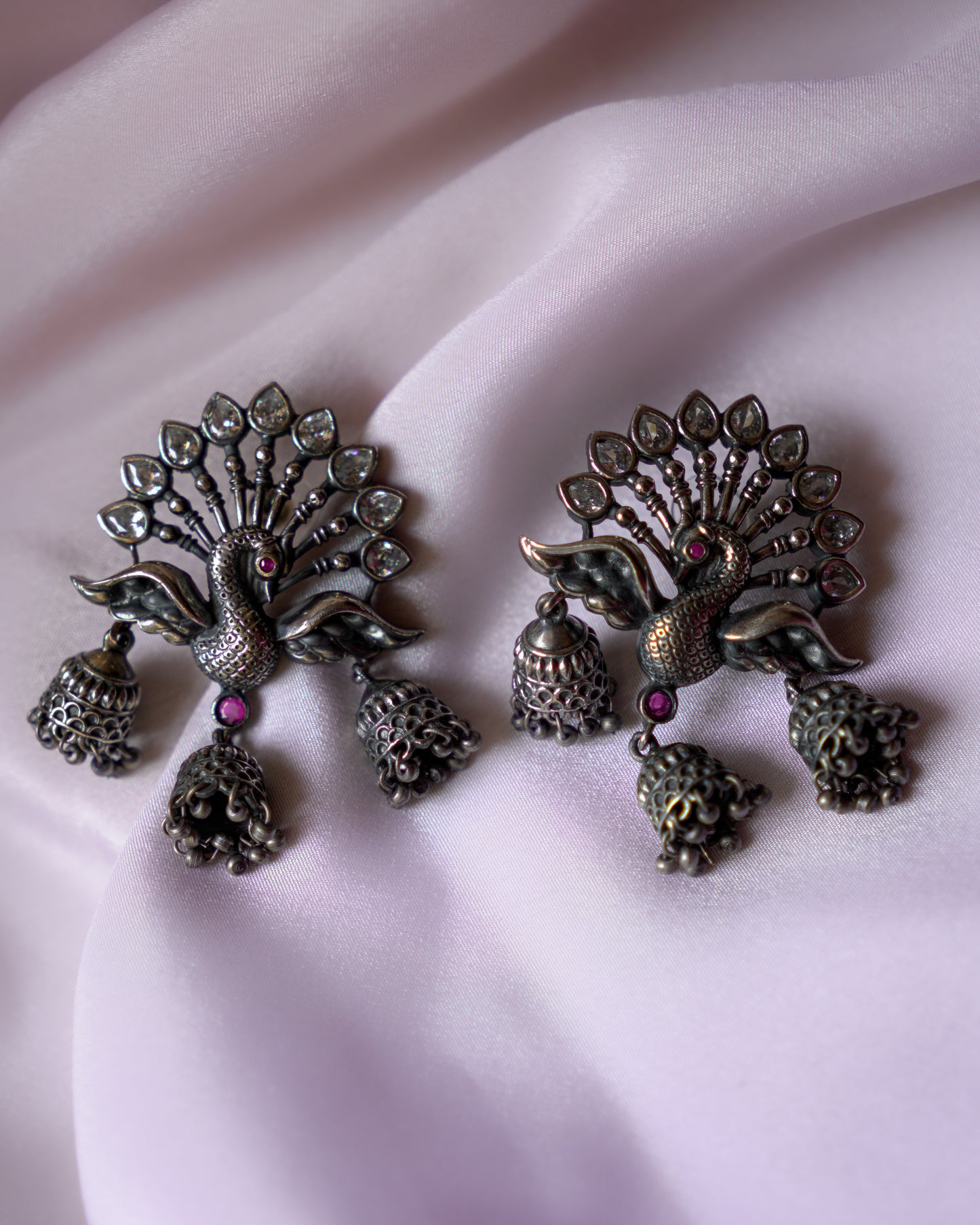 Anassa-Opulent Peacock Earrings