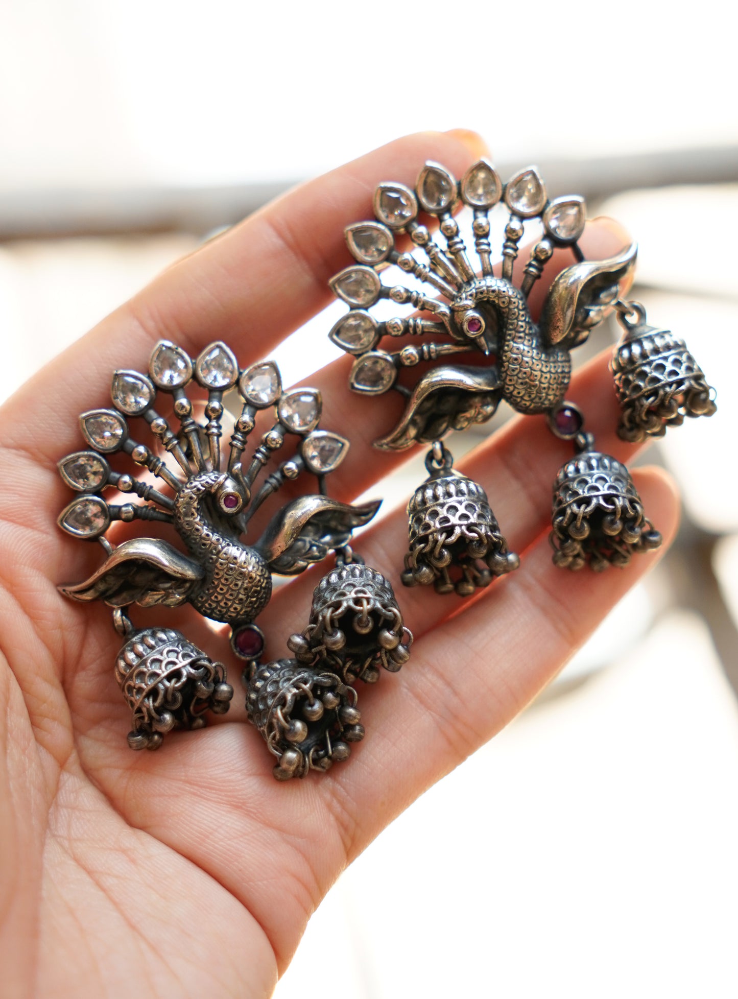 Anassa-Opulent Peacock Earrings