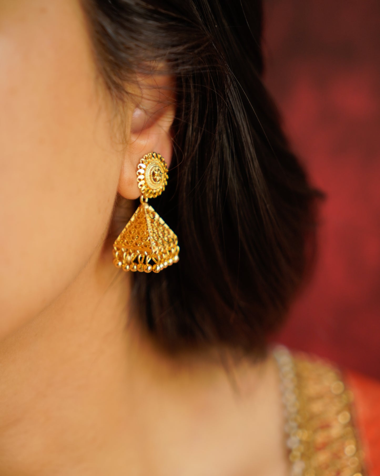 ORO-Enchanting Jhumka Earrings
