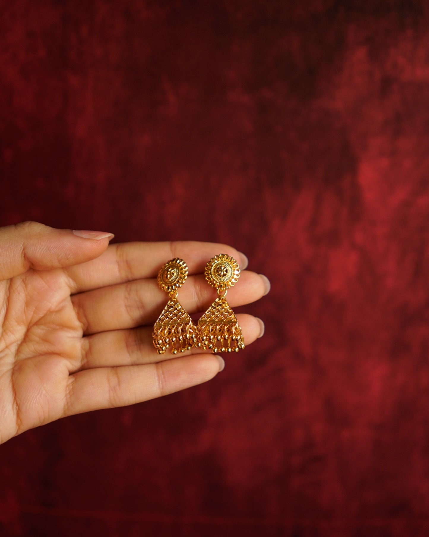 ORO-Enchanting Jhumka Earrings
