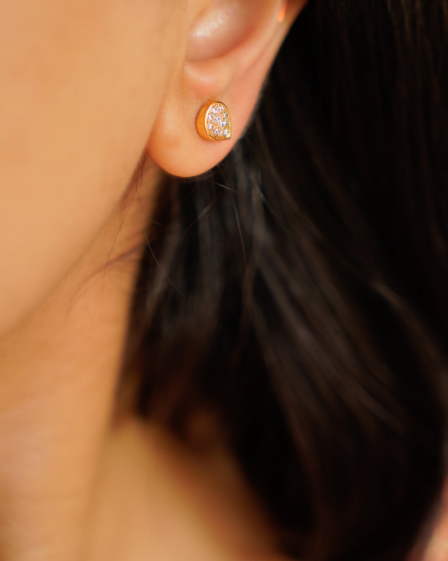 ORO- Leaf Stud Earrings