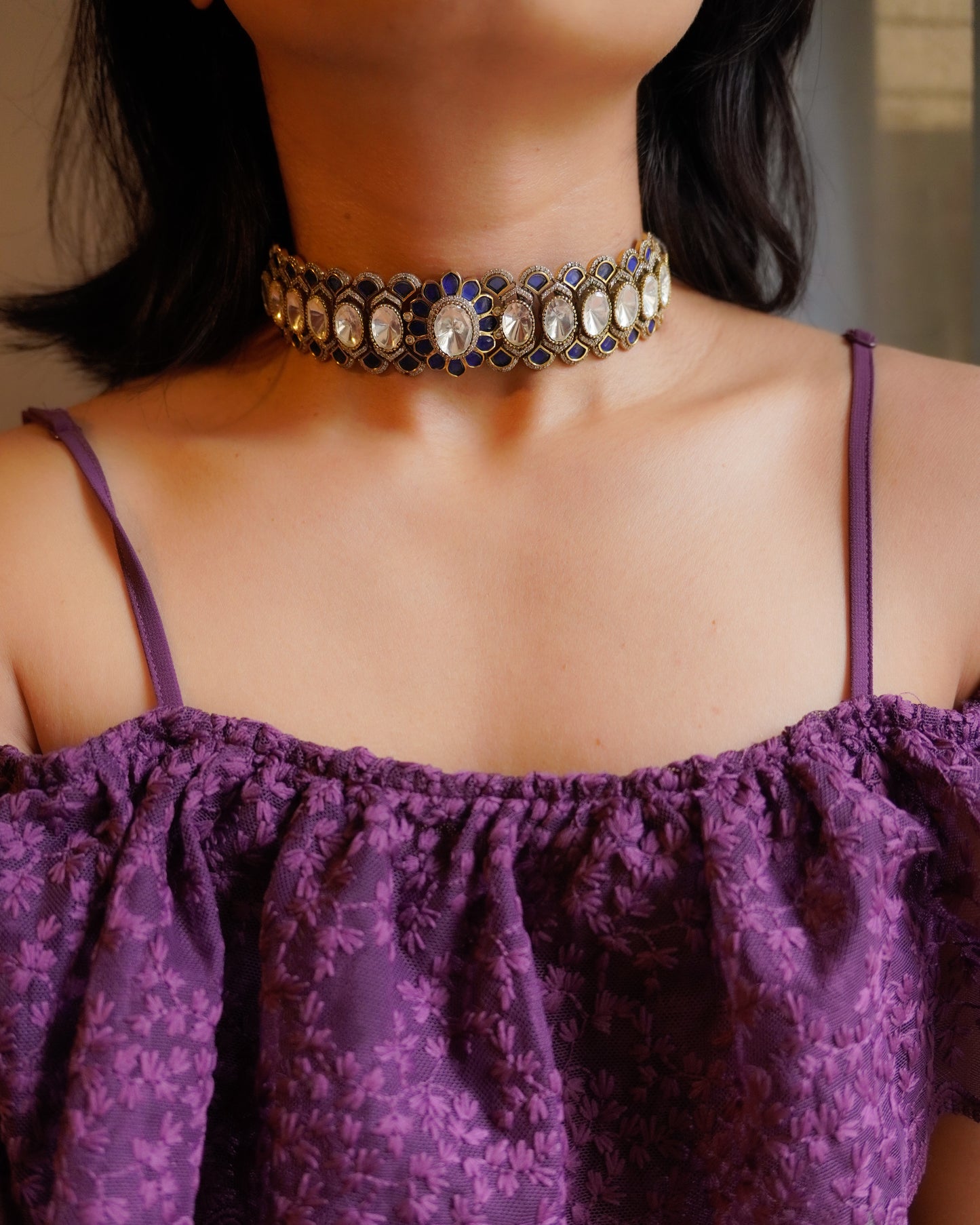 ZIKHIN- Maharani Splendor Elegant Choker Set