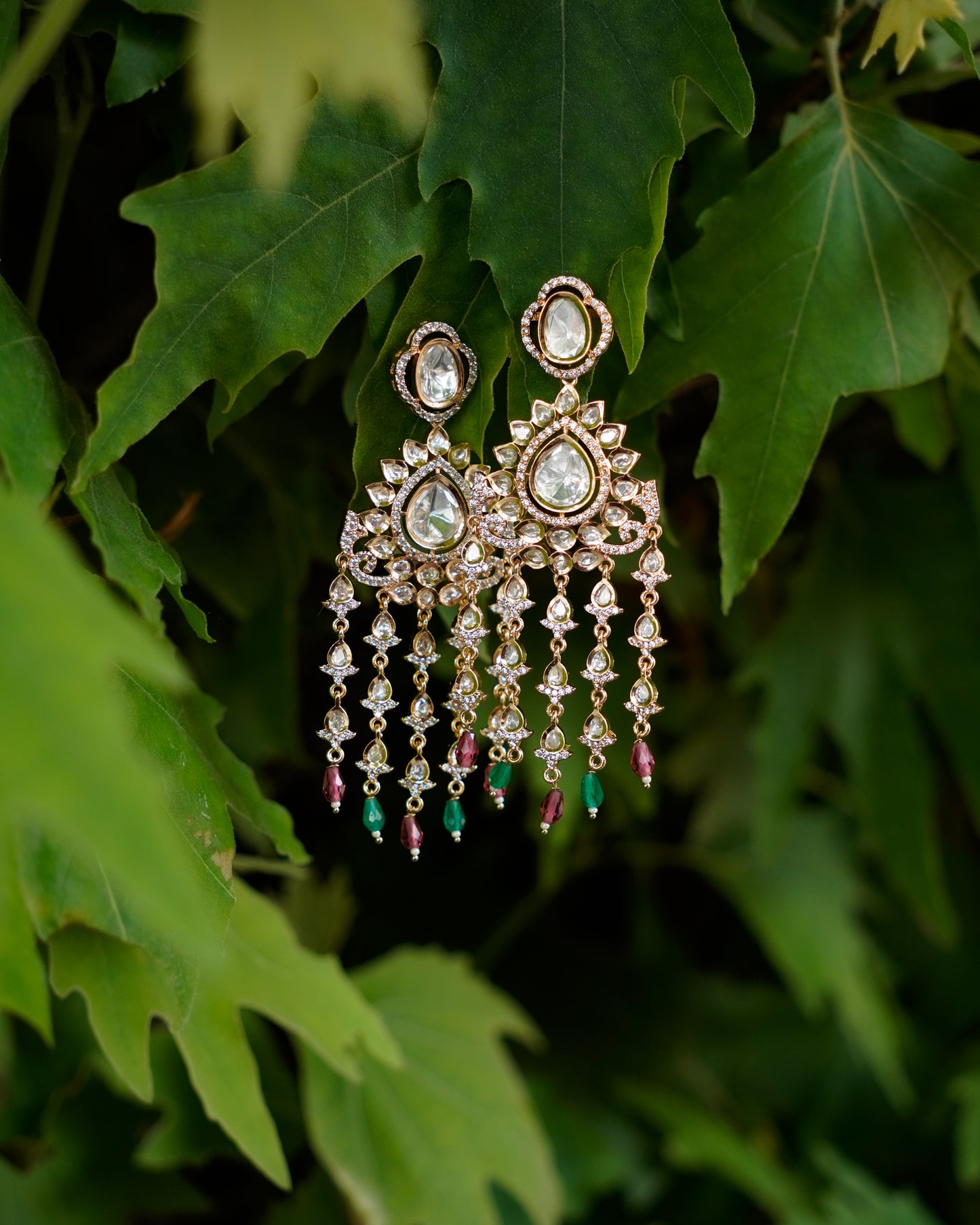 ROOP – Chandrika Kundan Statement Earrings