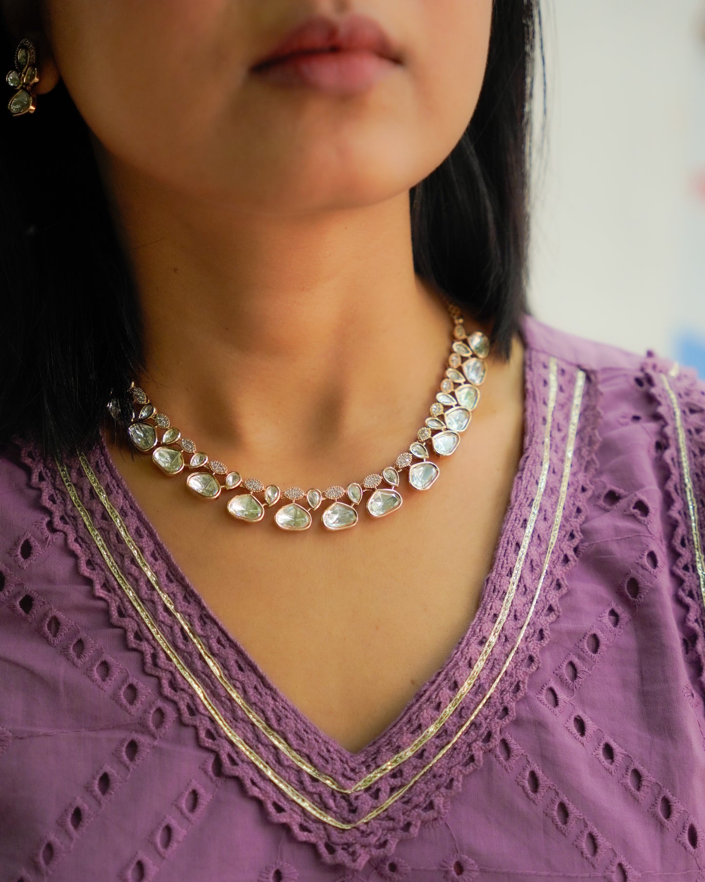 ROOP- Radiant Crystal Elegance Necklace Set
