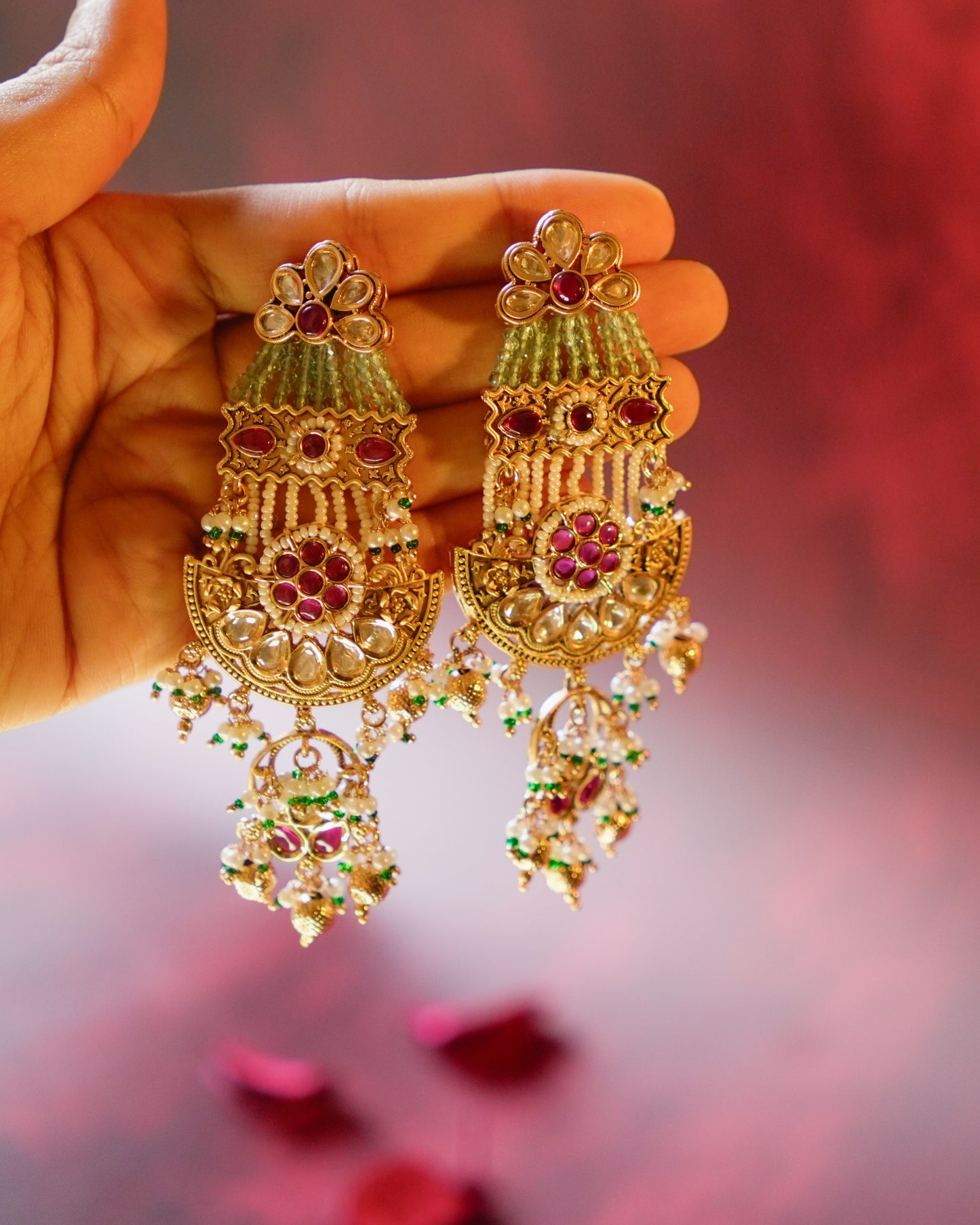 ROOP- Mughal Garden Jharoka Earrings