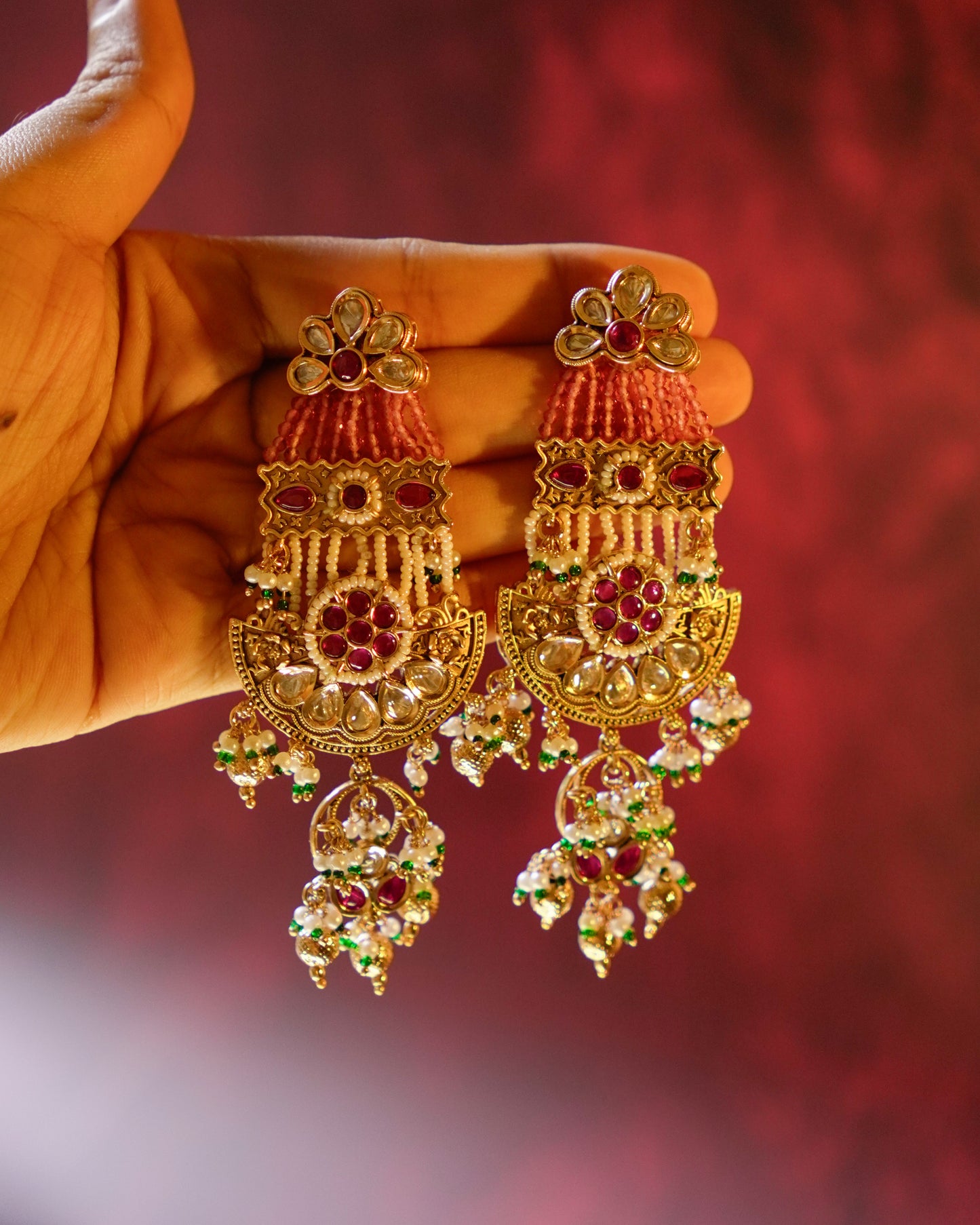 ROOP- Mughal Garden Jharoka Earrings