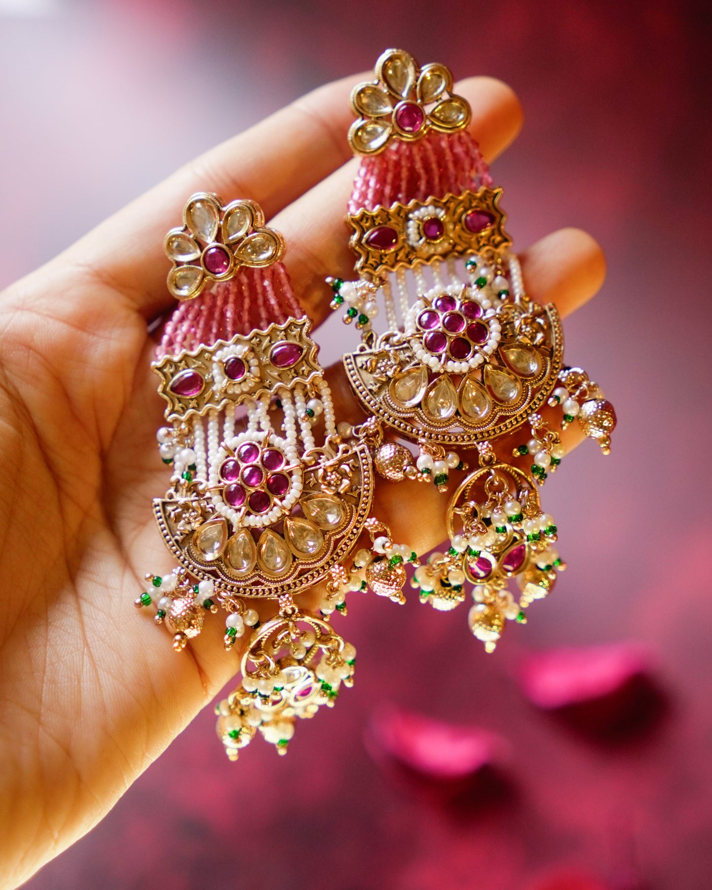 ROOP- Mughal Garden Jharoka Earrings