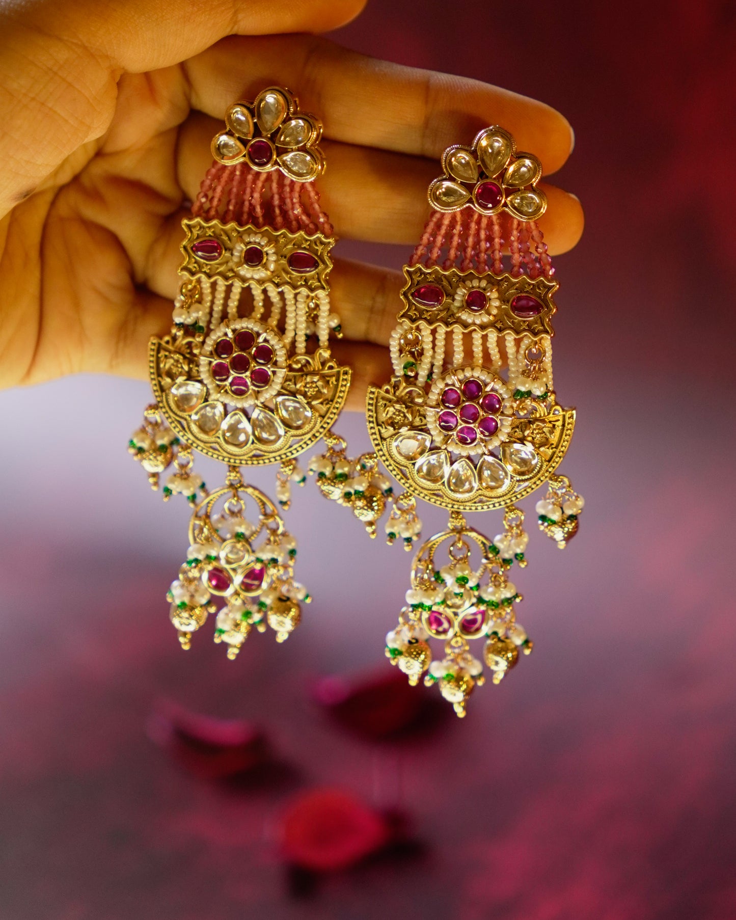 ROOP- Mughal Garden Jharoka Earrings