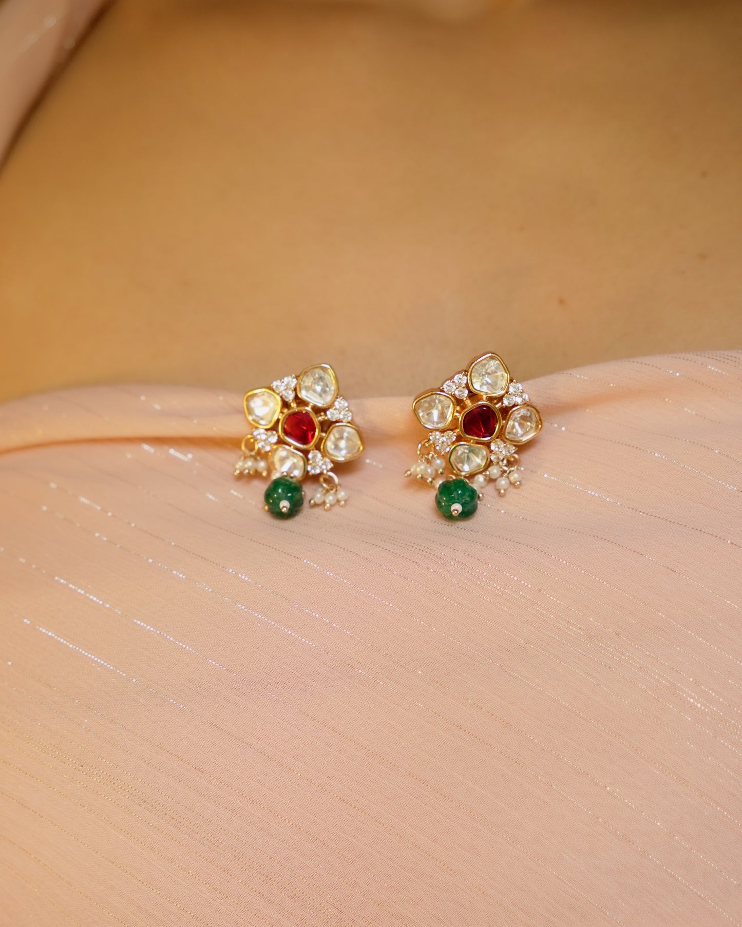 ROOP- Royal Heirloom Kundan Choker Set – Ruby & Emerald Edition