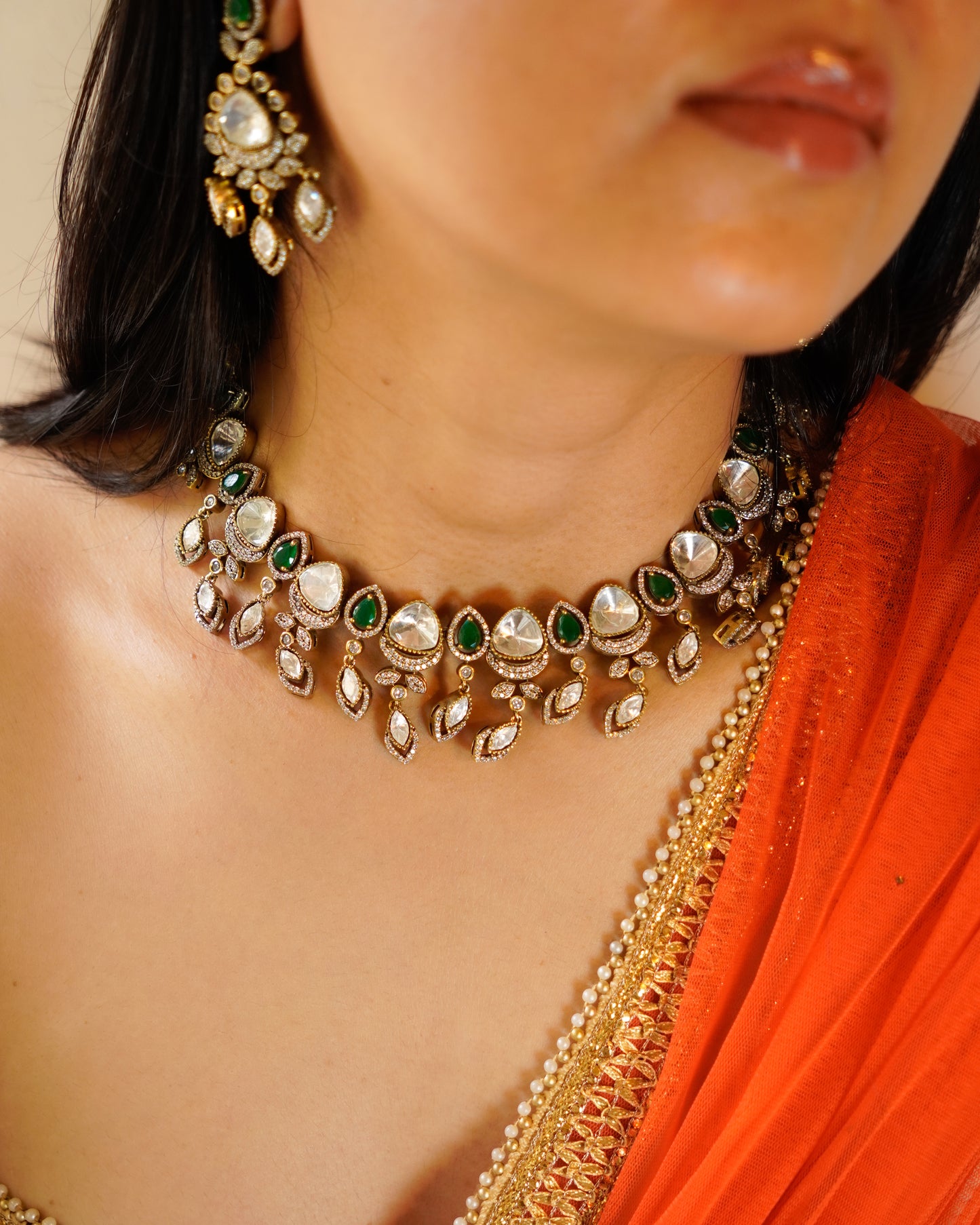 ZIKHIN- Exquisite Handmade Choker Necklace with Intricate Design