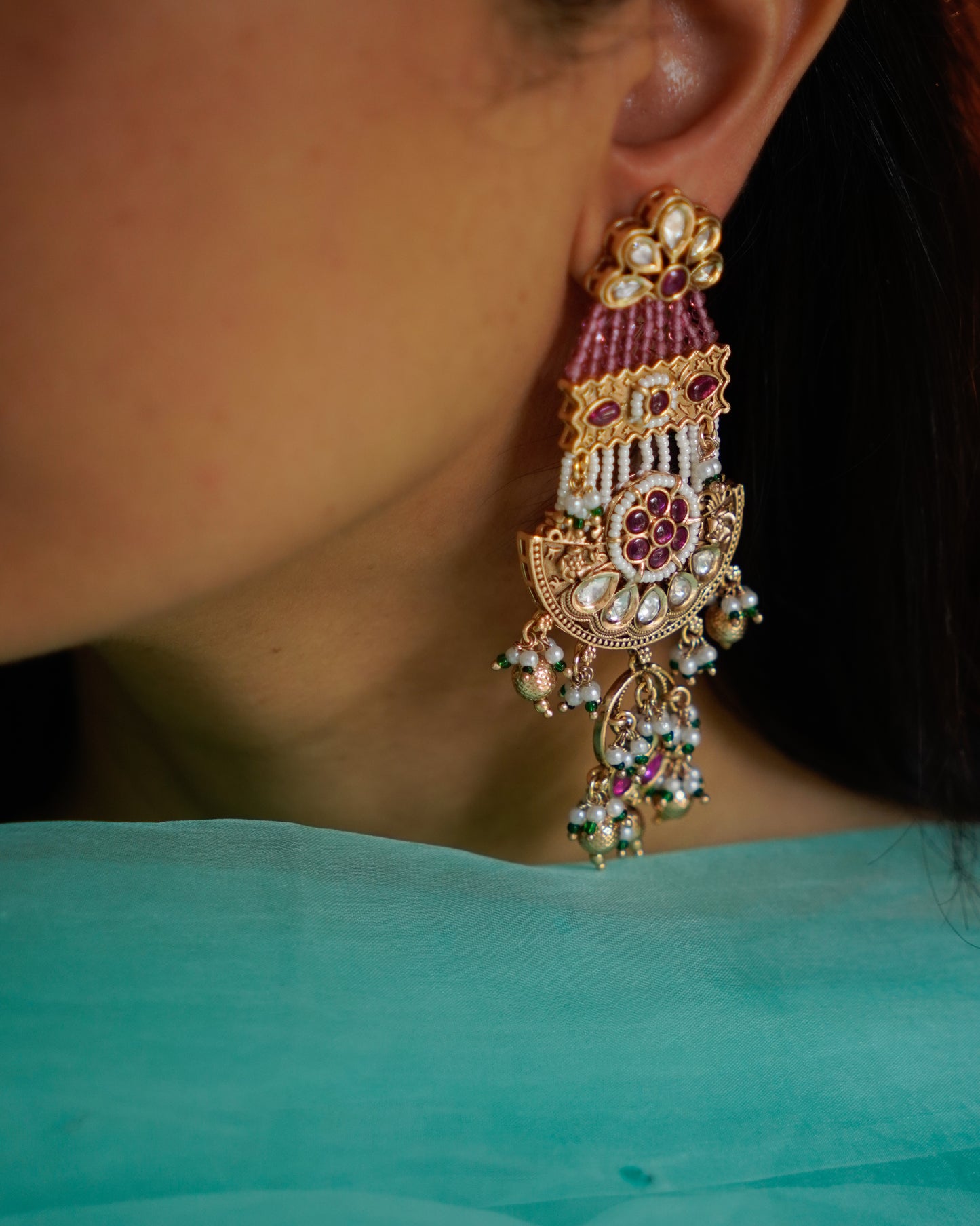 ROOP- Mughal Garden Jharoka Earrings