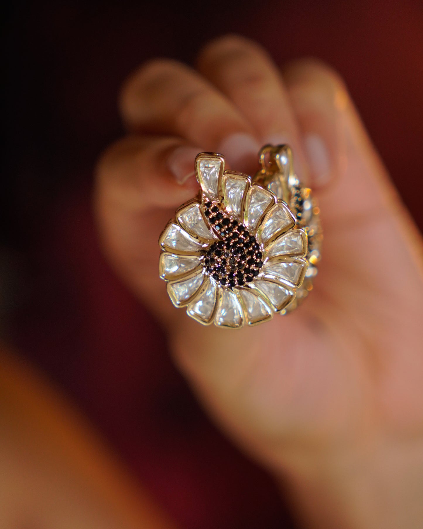 ROOP- Peacock Drama Kundan Studs