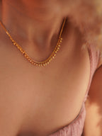 Flora- Gold Plated Dainty Necklace