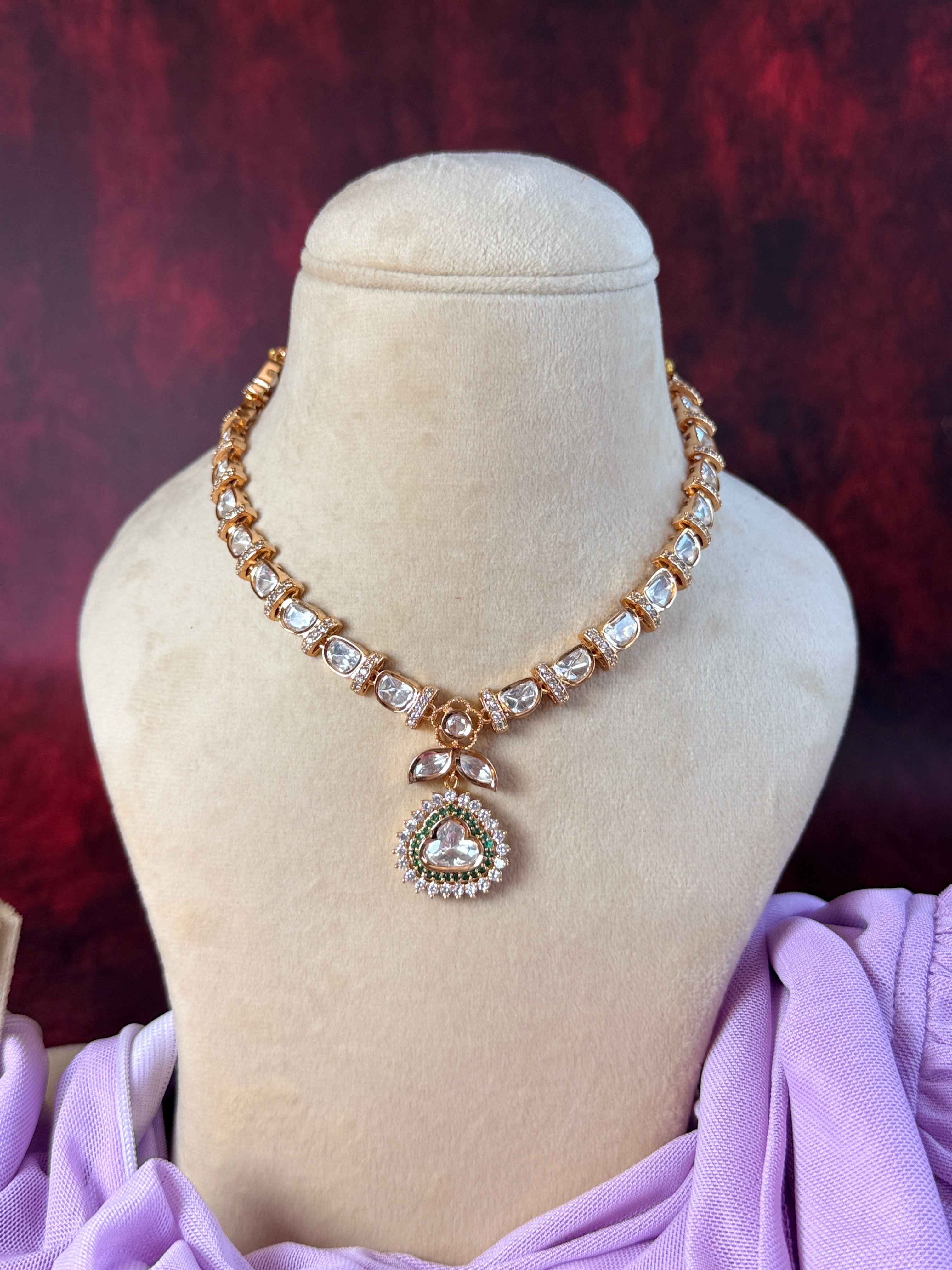 ROOP- Royal Charm Gold Plated Necklace Set