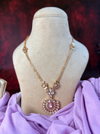 ROOP- Flower Pendant Polki Necklace