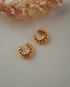 FLORA-Minimal Gold Hoop Earrings for Women | Everyday Lightweight Hoops