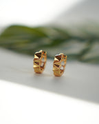 FLORA- Geometric Mini Hoop Earrings