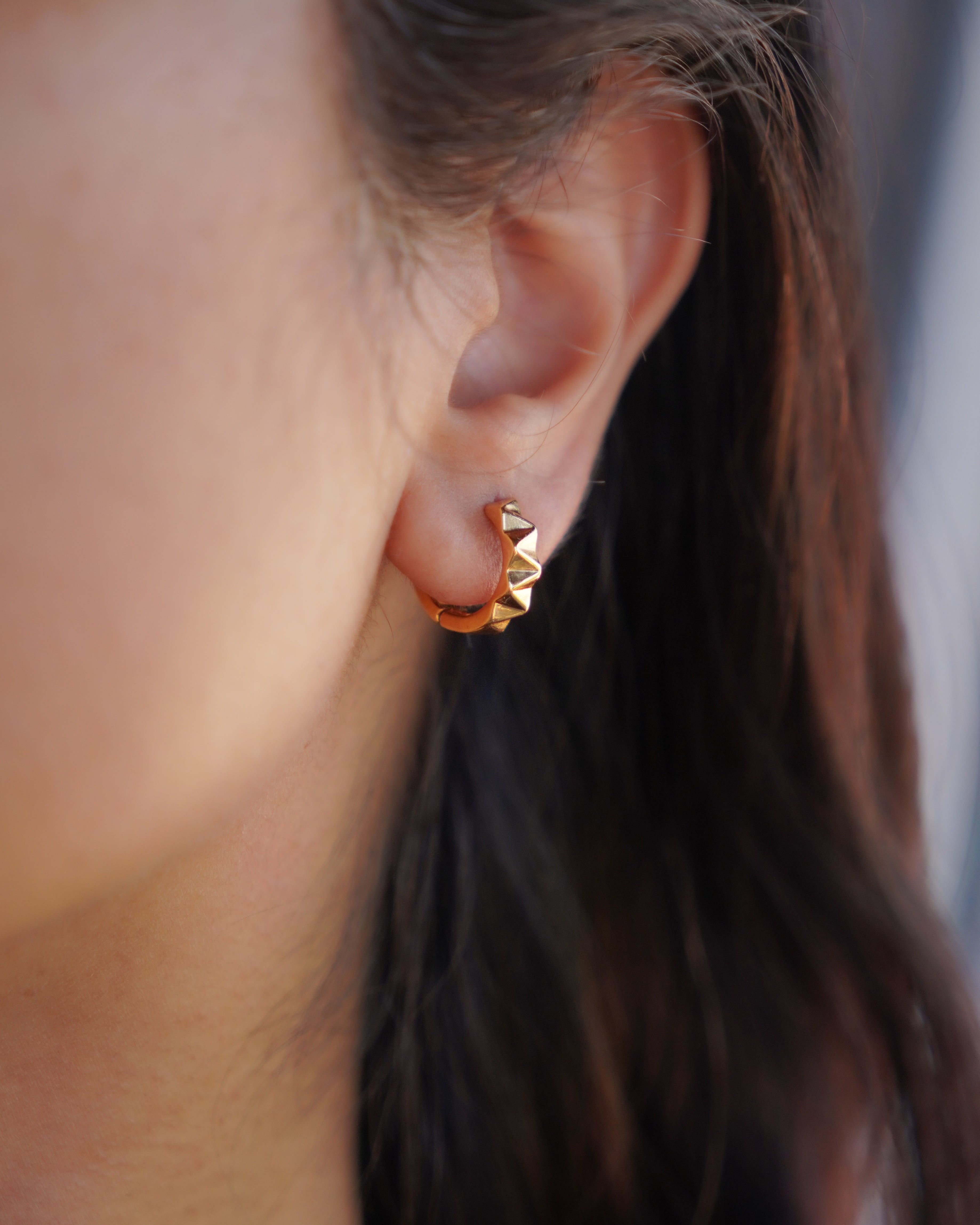 FLORA- Geometric Mini Hoop Earrings