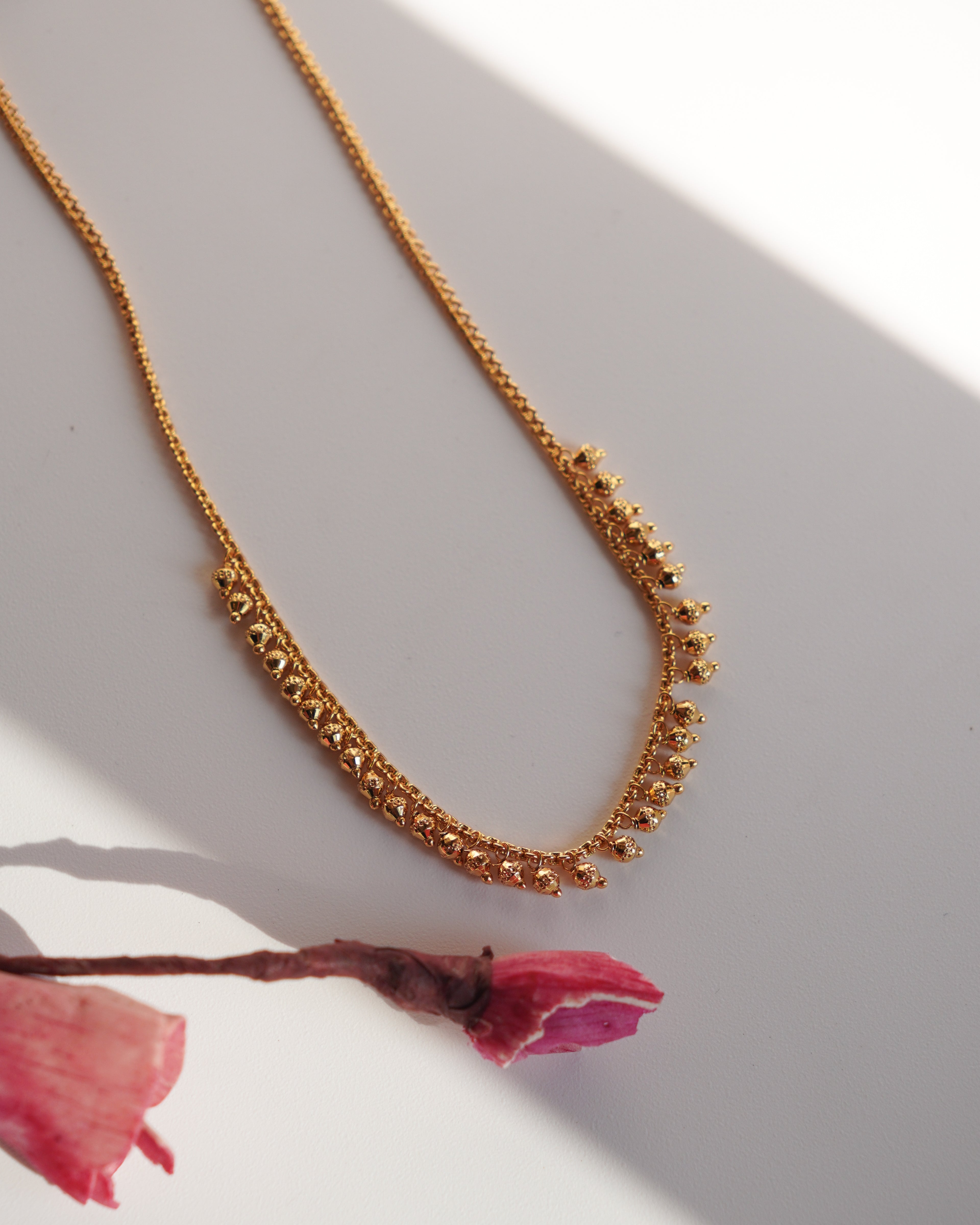 Flora- Gold Plated Dainty Necklace