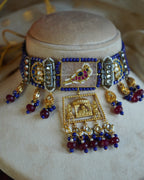 ROOP- Bride and Wedding Palki Stonework Kundan Choker Set
