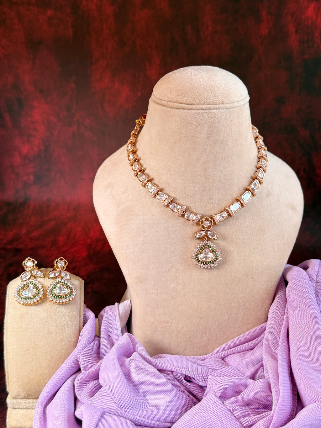 ROOP- Royal Charm Gold Plated Necklace Set