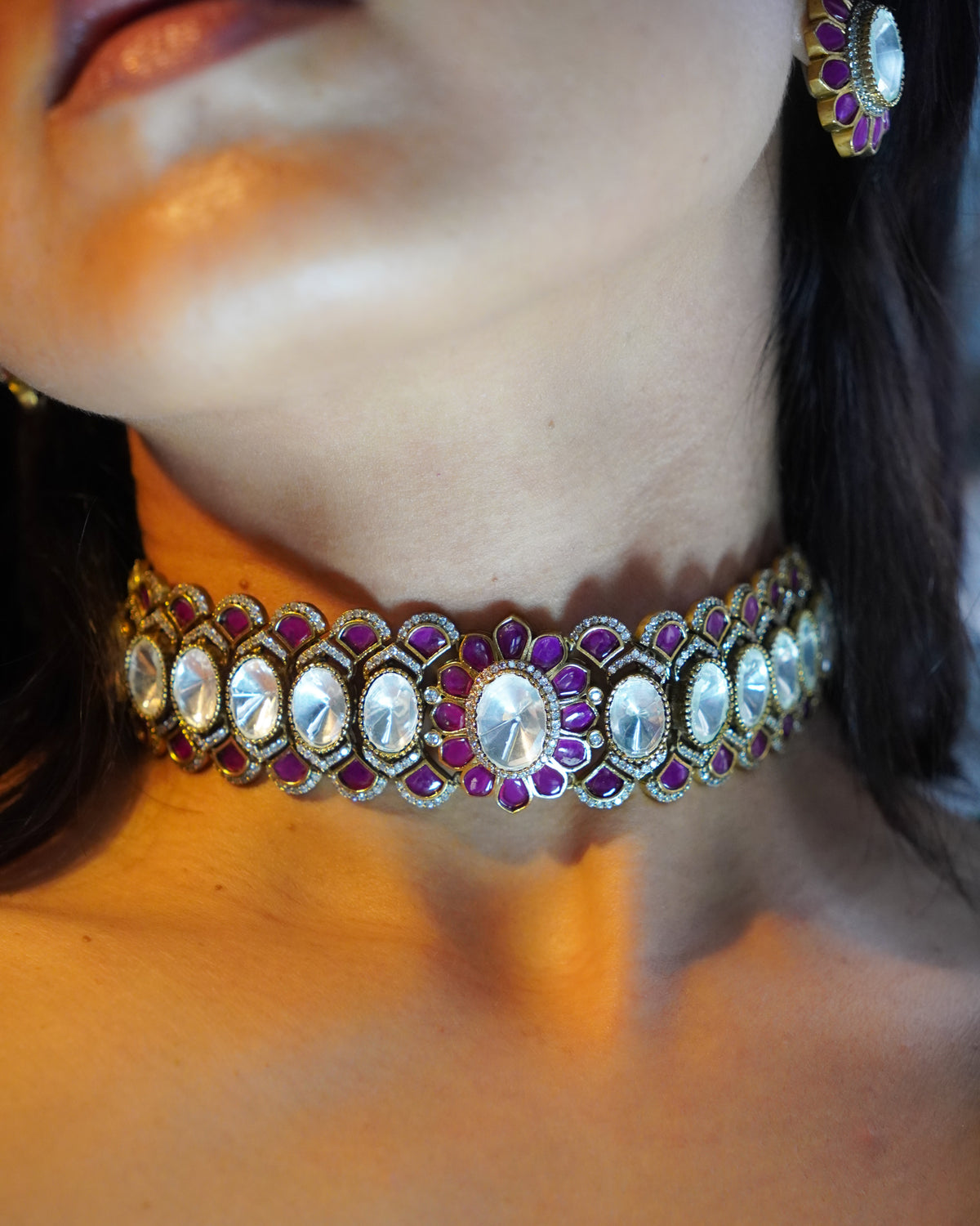 ZIKHIN- Maharani Splendor Elegant Choker Set
