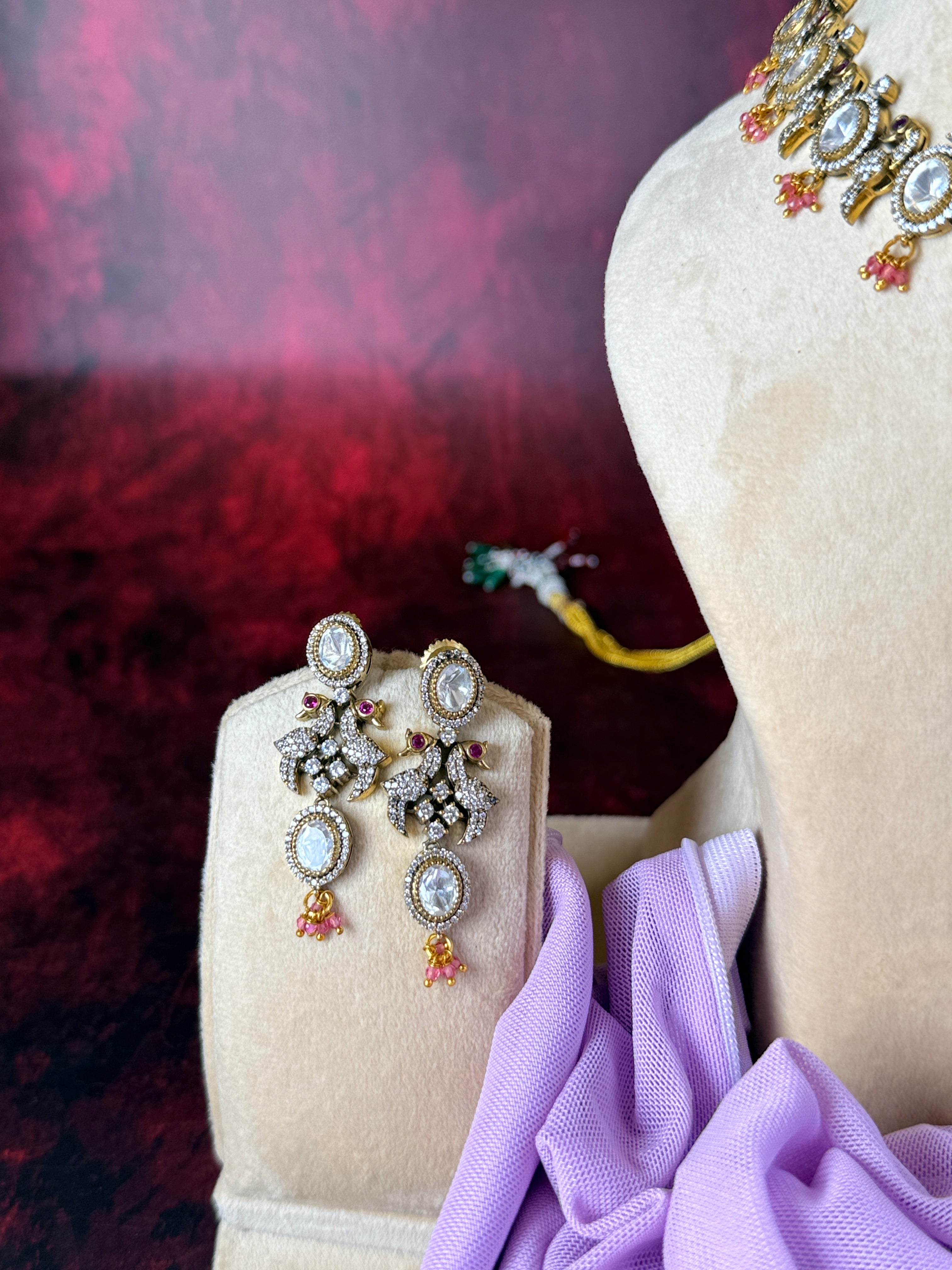 ZIKHIN- Peacock Motif Necklace