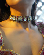 ZIKHIN- Maharani Splendor Elegant Choker Set