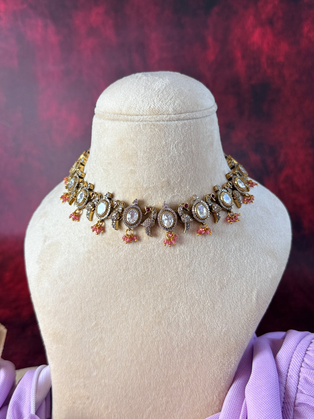 ZIKHIN- Peacock Motif Necklace
