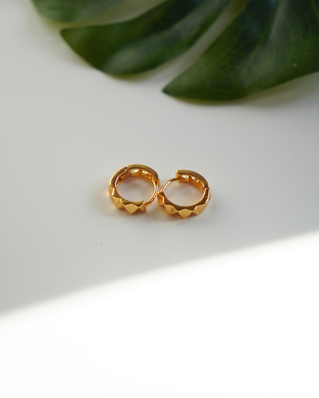 FLORA- Geometric Mini Hoop Earrings