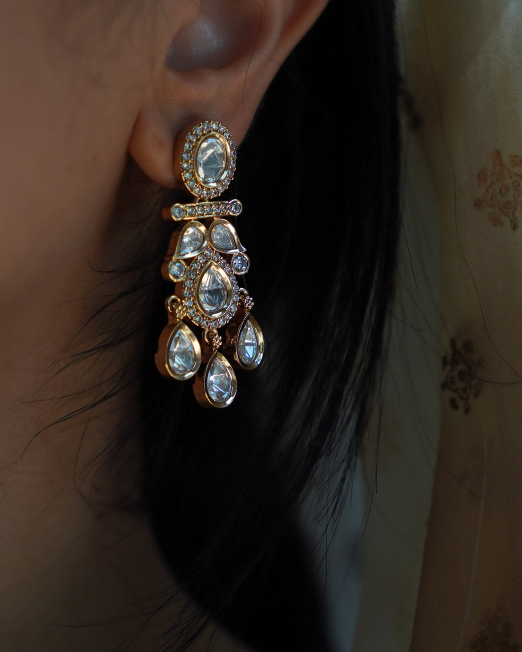 ROOP-Ethereal Luxe Statement Earrings