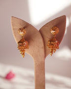 ORO-Divine Radiance Gold Jhumka Earrings