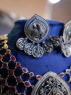 Anassa- Peacock Devi Coin Necklace Set