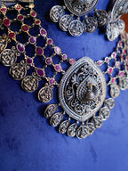 Anassa- Peacock Devi Coin Necklace Set