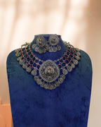 Anassa- Peacock Devi Coin Necklace Set