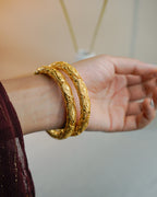 ORO- Gold Paisley Bangles