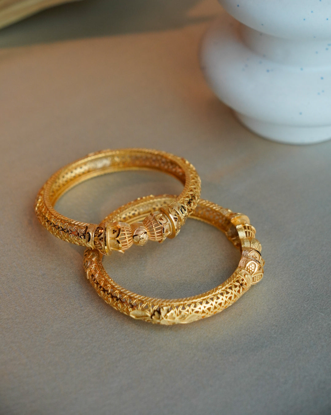 0RO-Rajwar Gold Plated Bangles