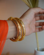 0RO-Rajwar Gold Plated Bangles