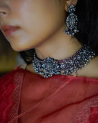 Anassa- Floral Devi Choker Necklace Set