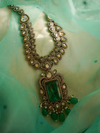 ROOP-Royal Victorian Kundan Stonework Necklace Set