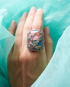 ZIKHIN - Vibrant Opulence Mosaic Gemstone Rings