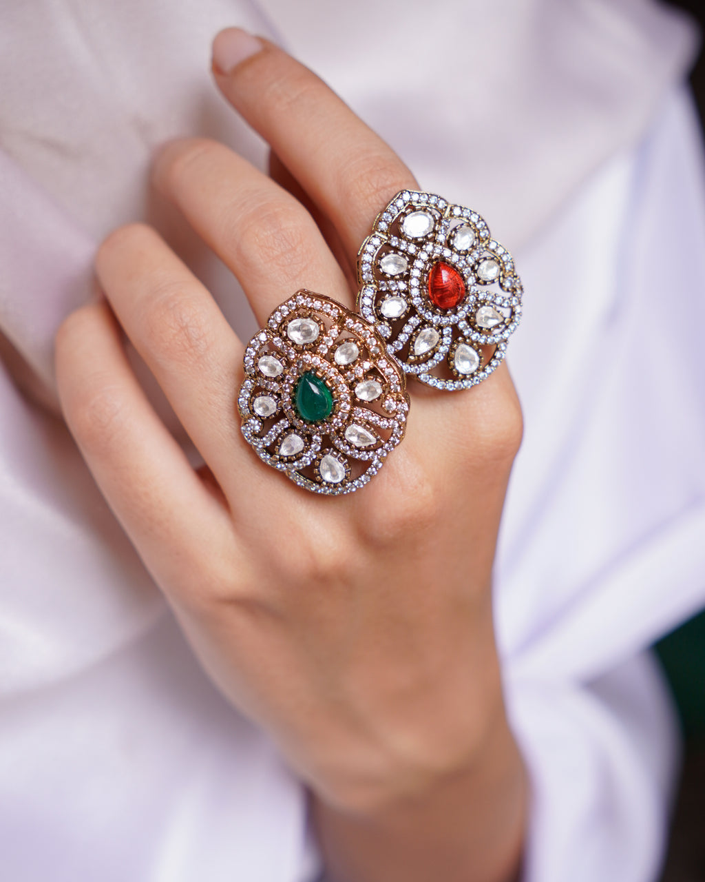 ZIKHIN- Maharani's grace Rings